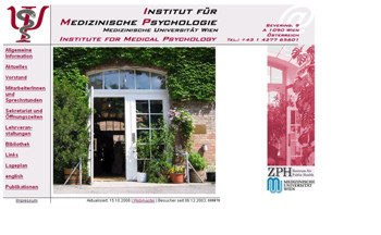 Website of the Dept. of Med. Psychology