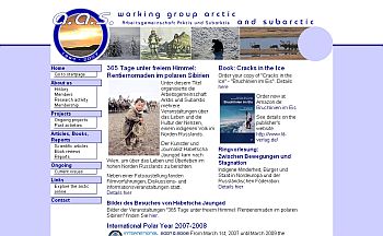Website of the Working Group Arctic and Subarctic